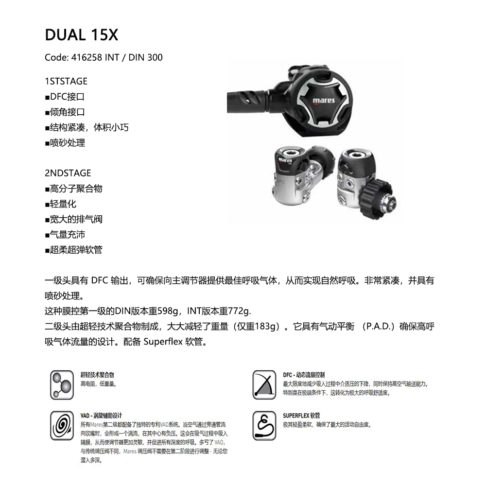 MARES調(diào)節(jié)器 DUAL 15X調(diào)節(jié)器